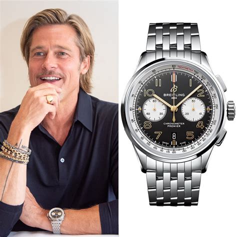 brad pitt breitling|Brad Pitt rolex.